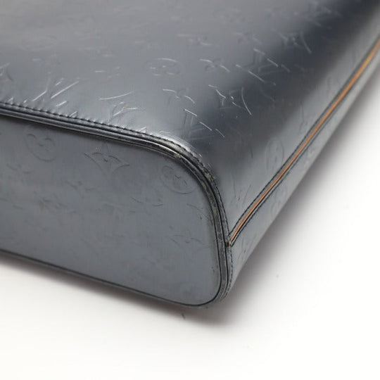 LOUIS VUITTON Tote Bag M55105 Monogram mat blue Willwood Monogram mat Women Used Authentic