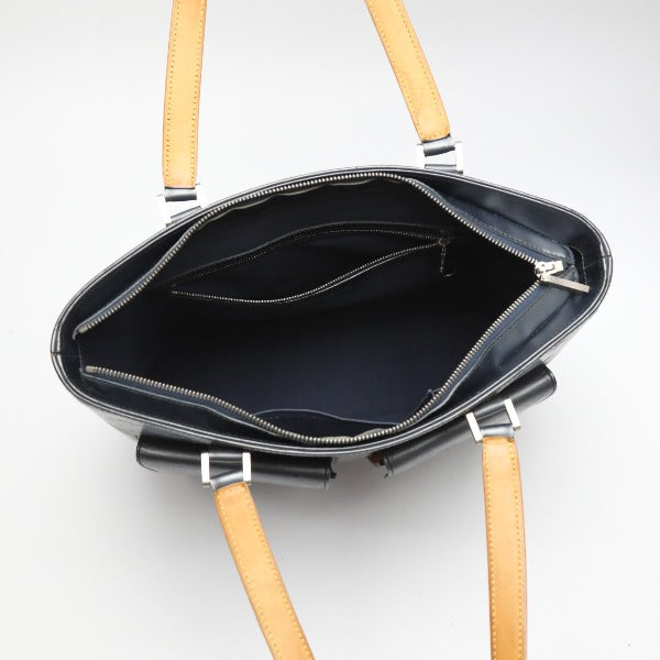 LOUIS VUITTON Tote Bag M55105 Monogram mat blue Willwood Monogram mat Women Used Authentic