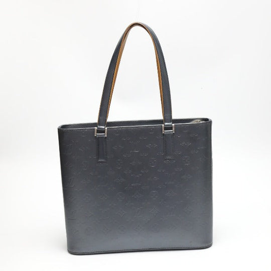 LOUIS VUITTON Tote Bag M55105 Monogram mat blue Willwood Monogram mat Women Used Authentic