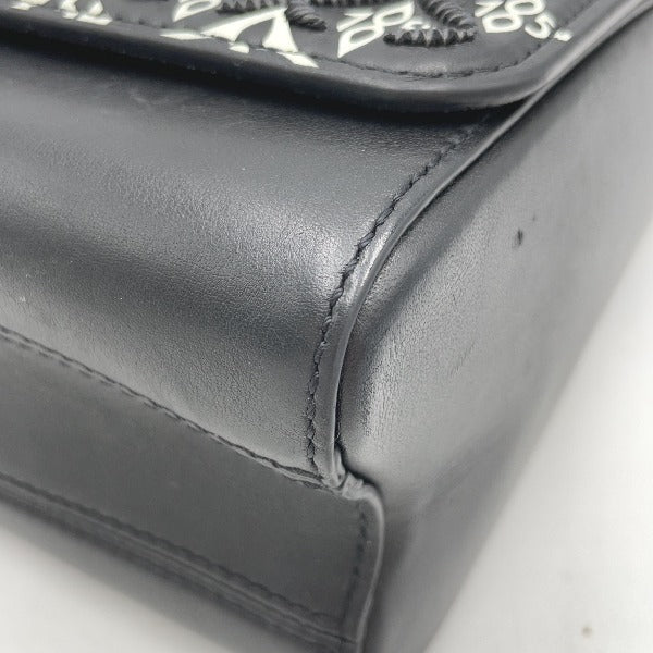LOUIS VUITTON Shoulder Bag M57442 leather black Since 1854 Twist MM Women Used Authentic