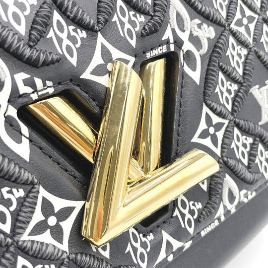 LOUIS VUITTON Shoulder Bag M57442 leather black Since 1854 Twist MM Women Used Authentic