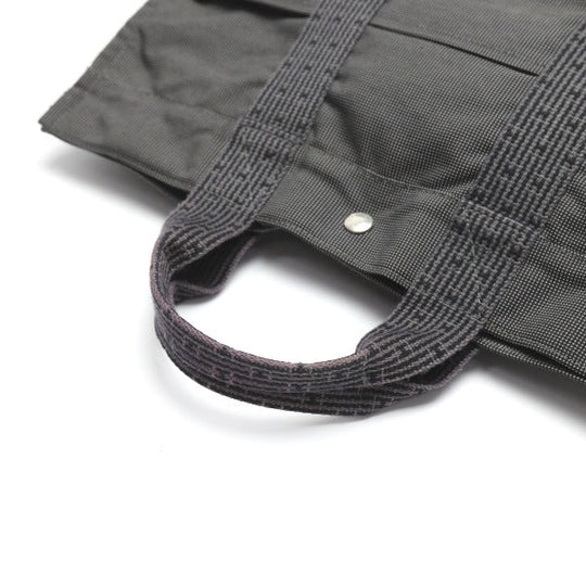 HERMES Tote Bag canvas gray MM Her Line unisex(Unisex) Used Authentic