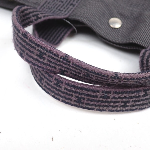 HERMES Tote Bag canvas gray MM Her Line unisex(Unisex) Used Authentic