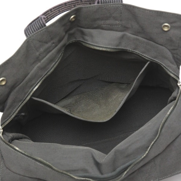 HERMES Tote Bag canvas gray MM Her Line unisex(Unisex) Used Authentic