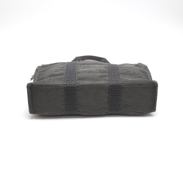 HERMES Tote Bag canvas gray MM Her Line unisex(Unisex) Used Authentic
