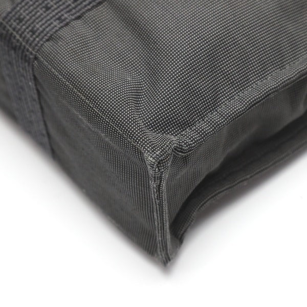 HERMES Tote Bag canvas gray MM Her Line unisex(Unisex) Used Authentic