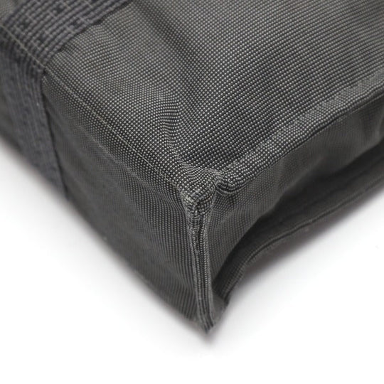 HERMES Tote Bag canvas gray MM Her Line unisex(Unisex) Used Authentic