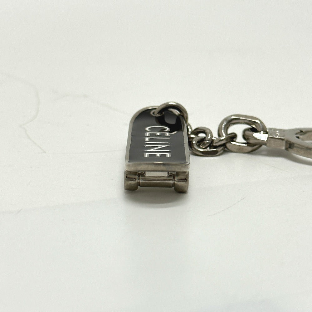 CELINE key ring metal black skateboard mens Used Authentic