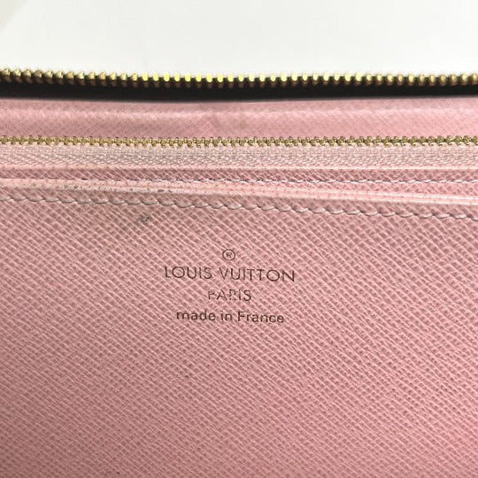 LOUIS VUITTON Long Wallet Purse M41894 Monogram canvas Rose valerine Zip Around Monogram Zippy wallet Women Used Authentic