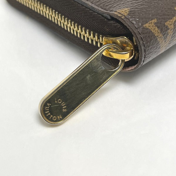 LOUIS VUITTON Long Wallet Purse M41894 Monogram canvas Rose valerine Zip Around Monogram Zippy wallet Women Used Authentic