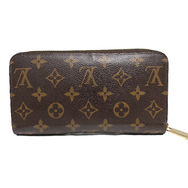 LOUIS VUITTON Long Wallet Purse M41894 Monogram canvas Rose valerine Zip Around Monogram Zippy wallet Women Used Authentic