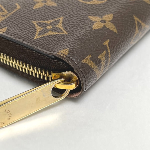LOUIS VUITTON Long Wallet Purse M41894 Monogram canvas Rose valerine Zip Around Monogram Zippy wallet Women Used Authentic