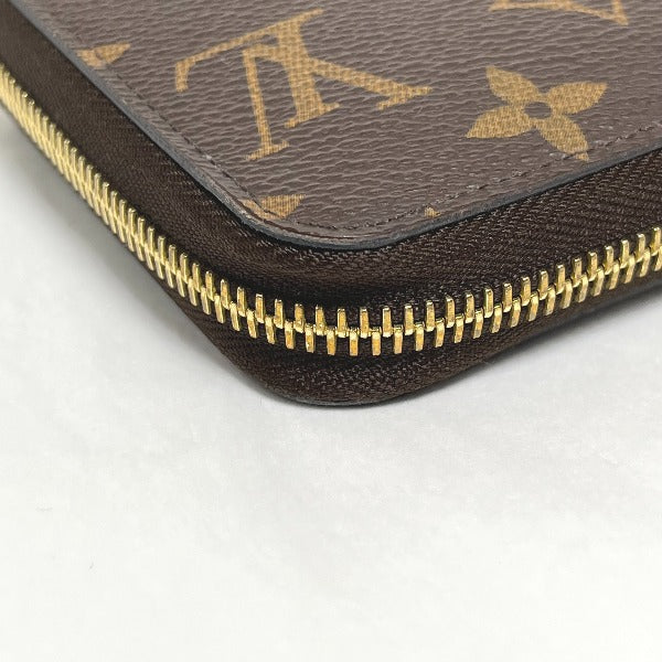 LOUIS VUITTON Long Wallet Purse M41894 Monogram canvas Rose valerine Zip Around Monogram Zippy wallet Women Used Authentic