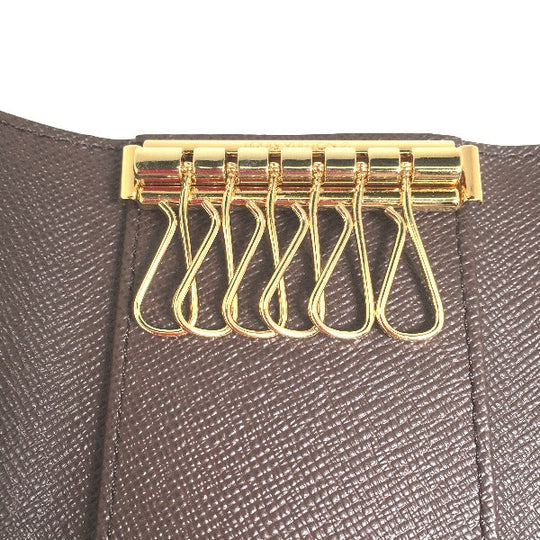 LOUIS VUITTON Key case Key holder  N62630 Damier canvas Brown for 6 Damier Multicles6 unisex(Unisex) Used Authentic