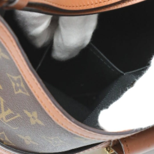 LOUIS VUITTON Shoulder Bag M45195 Monogram canvas Brown Shoulder Bag Monogram reverse Hobo Dauphine MM Women Used Authentic