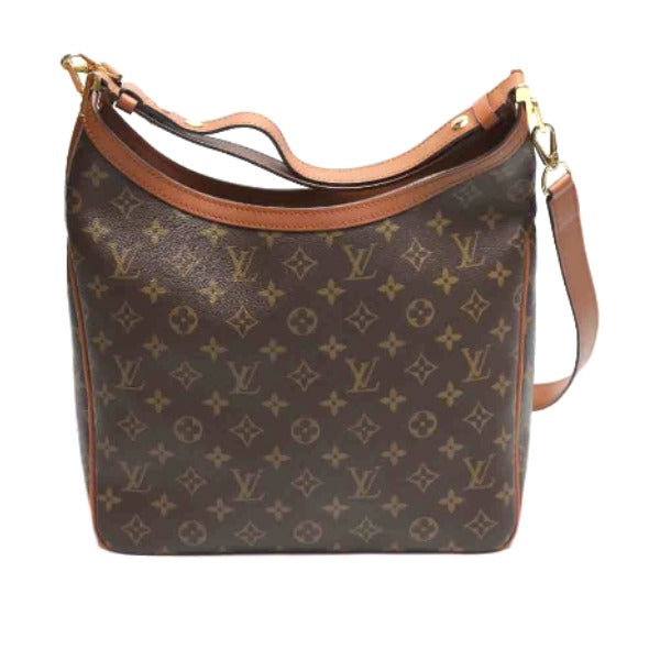 LOUIS VUITTON Shoulder Bag M45195 Monogram canvas Brown Shoulder Bag Monogram reverse Hobo Dauphine MM Women Used Authentic