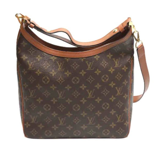 LOUIS VUITTON Shoulder Bag M45195 Monogram canvas Brown Shoulder Bag Monogram reverse Hobo Dauphine MM Women Used Authentic