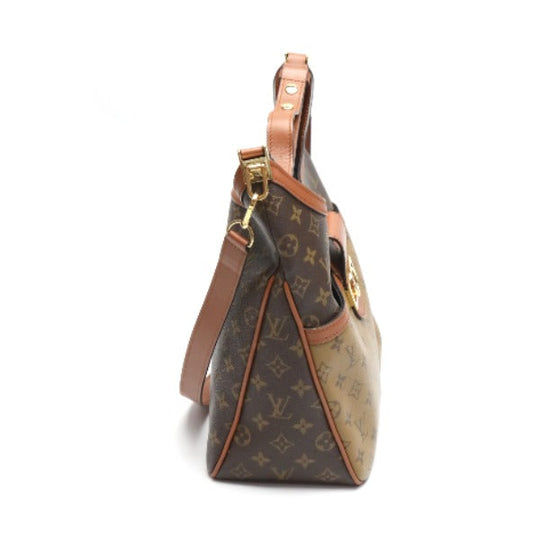 LOUIS VUITTON Shoulder Bag M45195 Monogram canvas Brown Shoulder Bag Monogram reverse Hobo Dauphine MM Women Used Authentic