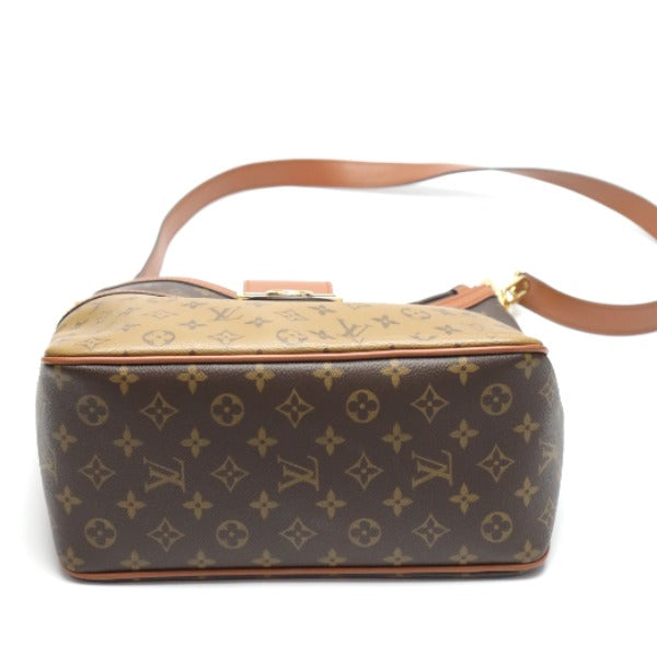 LOUIS VUITTON Shoulder Bag M45195 Monogram canvas Brown Shoulder Bag Monogram reverse Hobo Dauphine MM Women Used Authentic