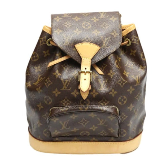 LOUIS VUITTON Backpack M51136 Monogram canvas Brown bag MontsourisMM Women Used Authentic