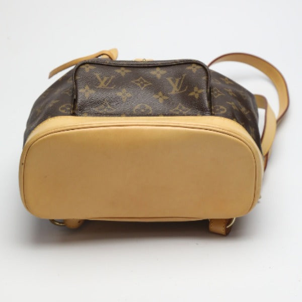 LOUIS VUITTON Backpack M51136 Monogram canvas Brown bag MontsourisMM Women Used Authentic