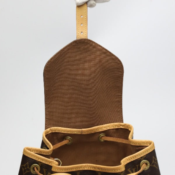LOUIS VUITTON Backpack M51136 Monogram canvas Brown bag MontsourisMM Women Used Authentic