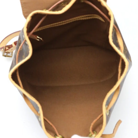 LOUIS VUITTON Backpack M51136 Monogram canvas Brown bag MontsourisMM Women Used Authentic