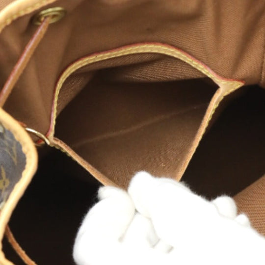 LOUIS VUITTON Backpack M51136 Monogram canvas Brown bag MontsourisMM Women Used Authentic