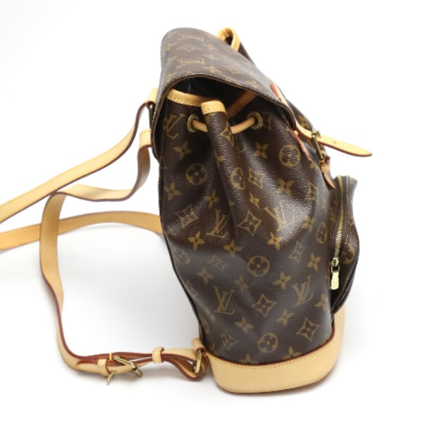 LOUIS VUITTON Backpack M51136 Monogram canvas Brown bag MontsourisMM Women Used Authentic