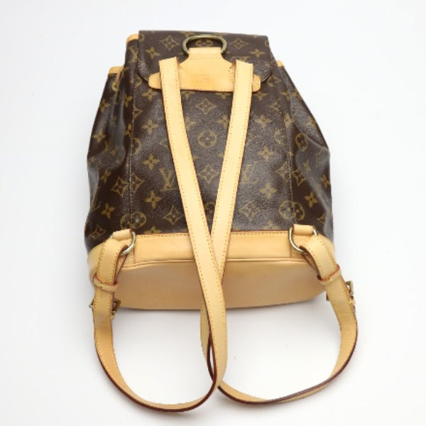 LOUIS VUITTON Backpack M51136 Monogram canvas Brown bag MontsourisMM Women Used Authentic