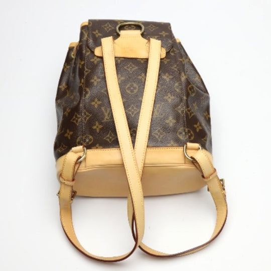 LOUIS VUITTON Backpack M51136 Monogram canvas Brown bag MontsourisMM Women Used Authentic