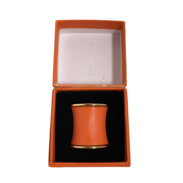 HERMES Scarf ring others Orange 20.5 Accessories Swift x Gold Plated unisex(Unisex) Used Authentic