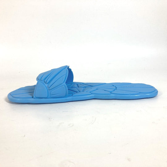 MIUMIU Sandals rubber blue Shoes shoes logo CALZATURE DONNA Women 38 Used Authentic