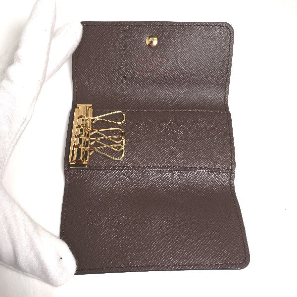 LOUIS VUITTON Key case Key holder  N62631 Damier canvas Brown Key case for 4 Key holder Damier Multicles4 unisex(Unisex) Used Authentic