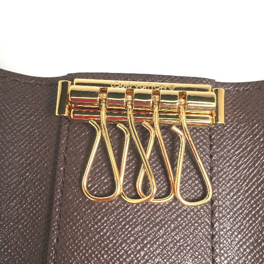 LOUIS VUITTON Key case Key holder  N62631 Damier canvas Brown Key case for 4 Key holder Damier Multicles4 unisex(Unisex) Used Authentic