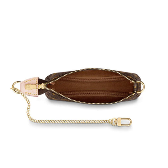 LOUIS VUITTON Pouch M58009 Monogram canvas Brown Mini accessories pouch Monogram Mini Pochette Accessoires Women Used Authentic