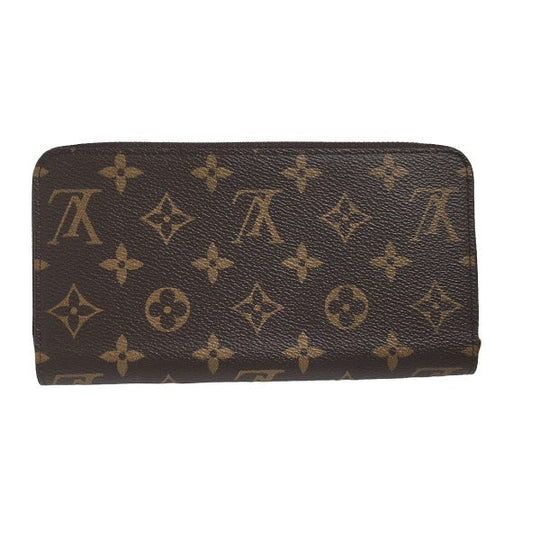 LOUIS VUITTON Long Wallet Purse M41895 Monogram canvas Fuchsia Zip Around Monogram Zippy wallet unisex(Unisex) Used Authentic