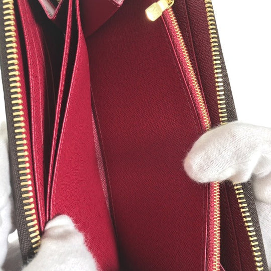 LOUIS VUITTON Long Wallet Purse M41895 Monogram canvas Fuchsia Zip Around Monogram Zippy wallet unisex(Unisex) Used Authentic