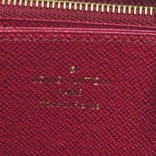 LOUIS VUITTON Long Wallet Purse M41895 Monogram canvas Fuchsia Zip Around Monogram Zippy wallet unisex(Unisex) Used Authentic