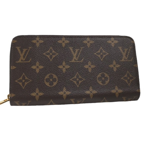 LOUIS VUITTON Long Wallet Purse M41895 Monogram canvas Fuchsia Zip Around Monogram Zippy wallet unisex(Unisex) Used Authentic