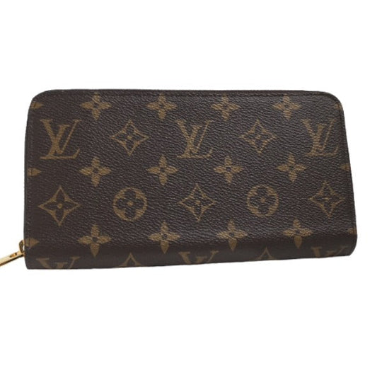 LOUIS VUITTON Long Wallet Purse M41895 Monogram canvas Fuchsia Zip Around Monogram Zippy wallet unisex(Unisex) Used Authentic
