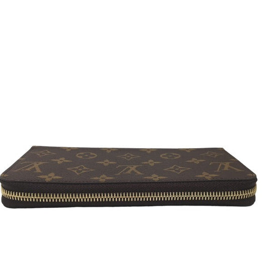 LOUIS VUITTON Long Wallet Purse M41895 Monogram canvas Fuchsia Zip Around Monogram Zippy wallet unisex(Unisex) Used Authentic