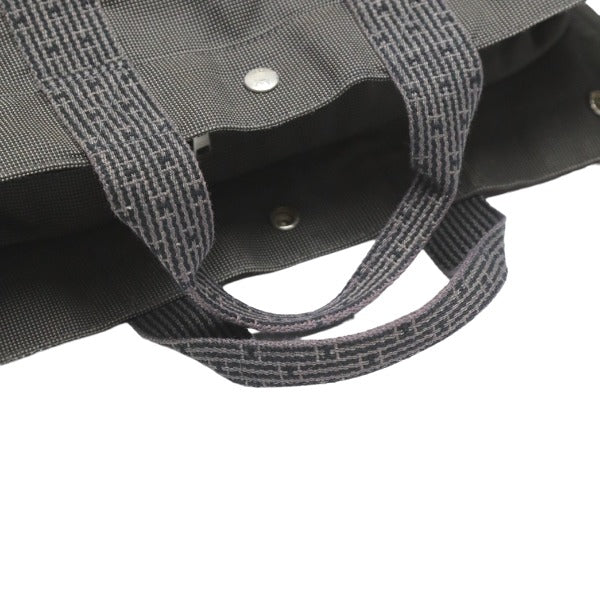 HERMES Tote Bag canvas gray Tote Bag Business bag Her LineTote MM unisex(Unisex) Used Authentic