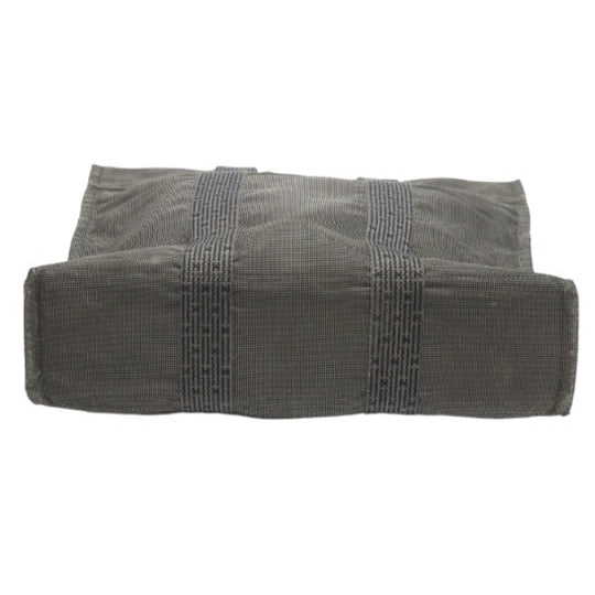 HERMES Tote Bag canvas gray Tote Bag Business bag Her LineTote MM unisex(Unisex) Used Authentic