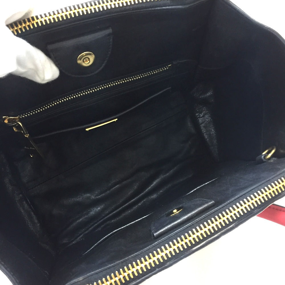 MIUMIU Handbag RN1032 Nappa leather white 2WAY Shoulder Bag nappa biker Women Used Authentic