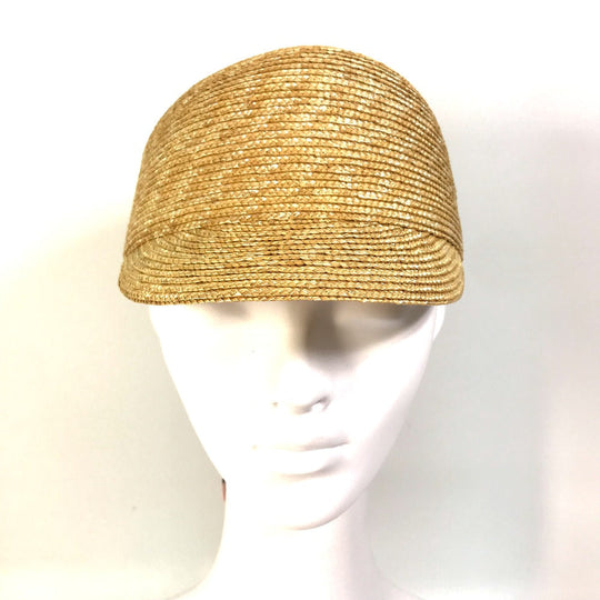 MIUMIU cap 5HC154 Straw, Silk beige Hat cap cap ribbon ribbon straw cap M