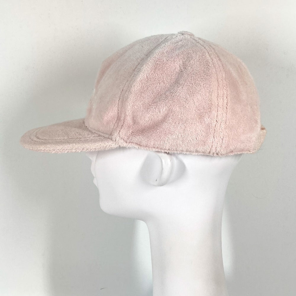 MIUMIU cap 5HC179 Cotton, Polyester pink logo terry cloth Women L Used Authentic