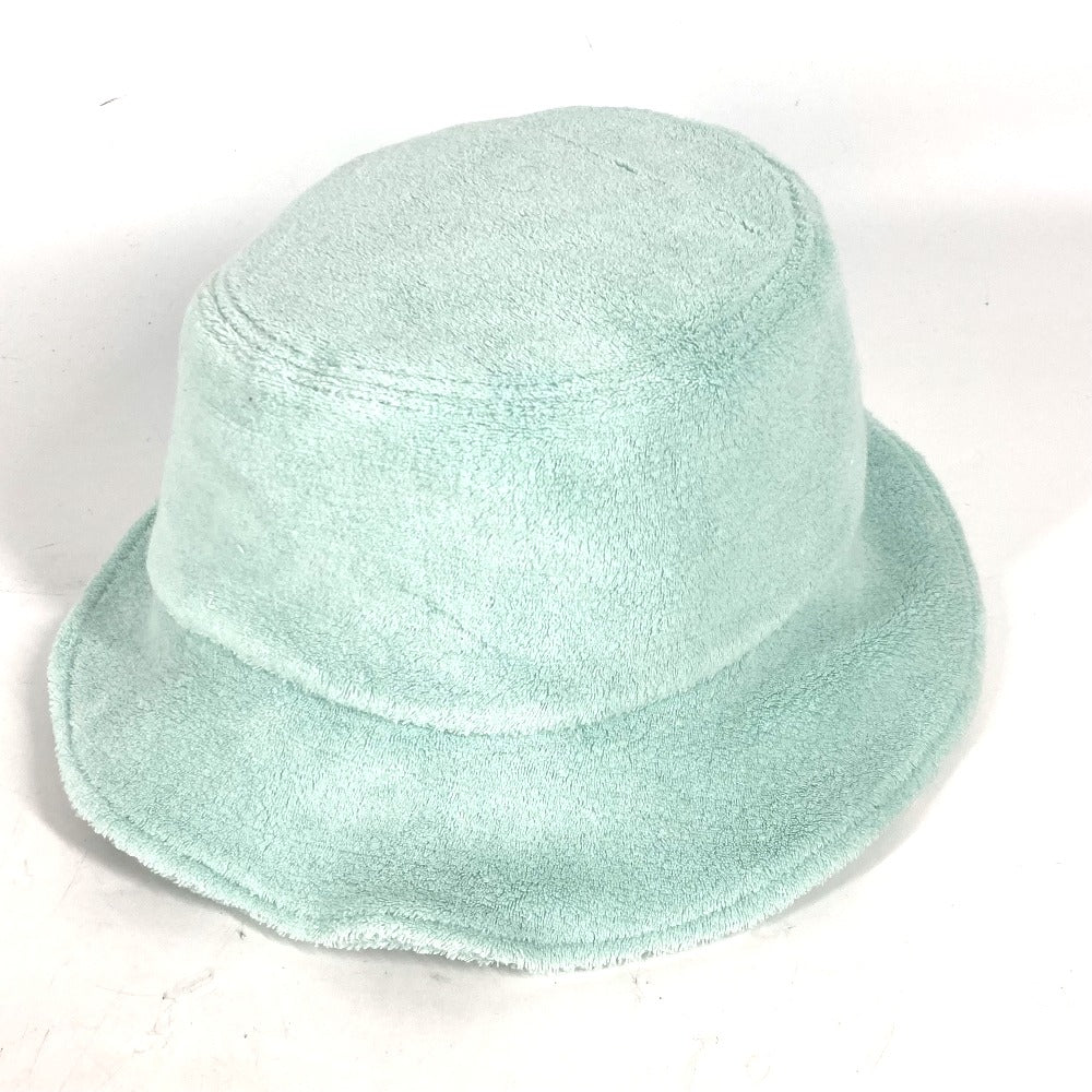 MIUMIU hat 5HC196 cotton blue Hat Hat Bucket Hat Bob Hat logo Women S Used Authentic