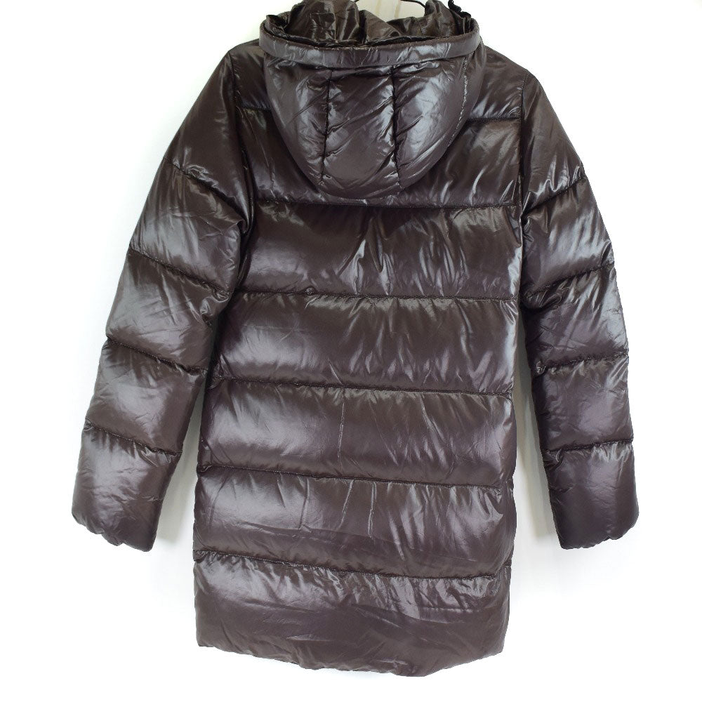 DUVETICA Down jacket Nylon Dark brown Women 38 Used Authentic