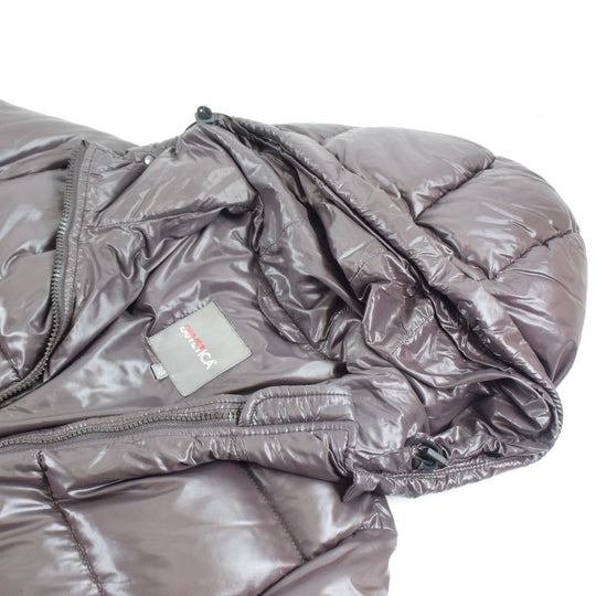 DUVETICA Down jacket Nylon Dark brown Women 38 Used Authentic